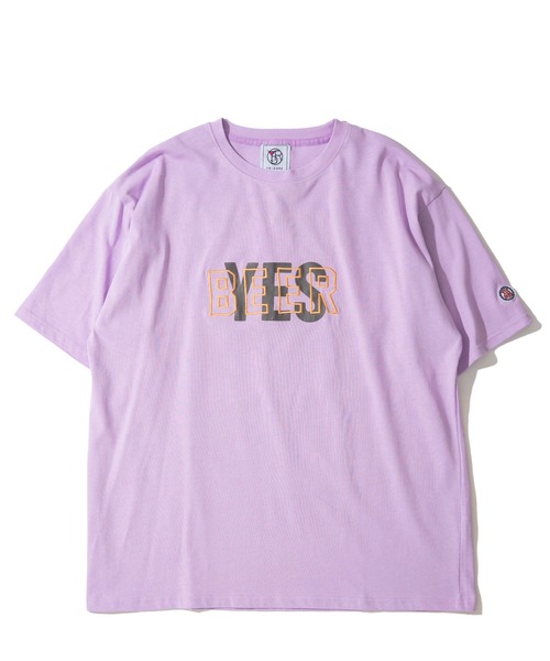 ADPOSION(アドポーション)の「【YOIDORE】ザ ビールスキ 刺繍MIX バックプリントTシャツ / グラフィックTシャツ(Tシャツ/カットソー・メンズ・パープル/ホワイト/ブラック・MEDIUM/LARGE/X-LARGE)」の9枚目の写真