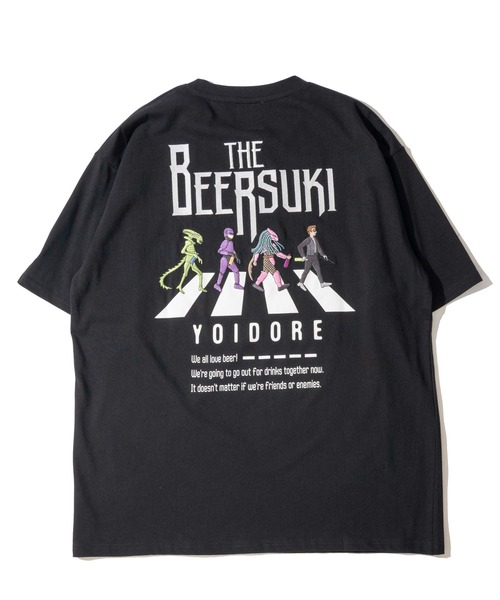 ADPOSION(アドポーション)の「【YOIDORE】ザ ビールスキ 刺繍MIX バックプリントTシャツ / グラフィックTシャツ(Tシャツ/カットソー・メンズ・パープル/ホワイト/ブラック・MEDIUM/LARGE/X-LARGE)」の8枚目の写真