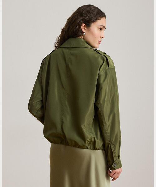 LAUREN RALPH LAUREN（ローレン ラルフ ローレン）の「フルジップ ウィンドブレーカー（ブルゾン・レディース・グリーン・S/M）」の7枚目の写真