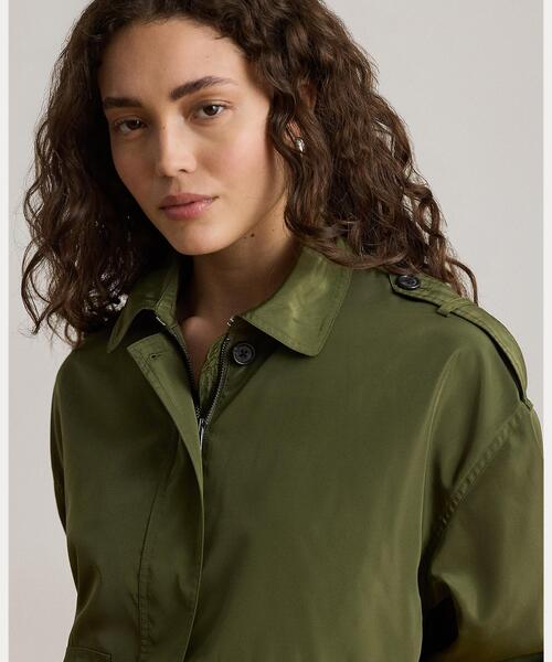 LAUREN RALPH LAUREN（ローレン ラルフ ローレン）の「フルジップ ウィンドブレーカー（ブルゾン・レディース・グリーン・S/M）」の6枚目の写真