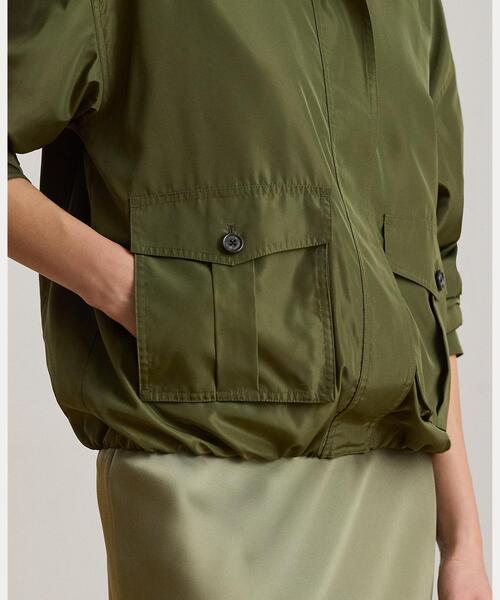 LAUREN RALPH LAUREN（ローレン ラルフ ローレン）の「フルジップ ウィンドブレーカー（ブルゾン・レディース・グリーン・S/M）」の5枚目の写真