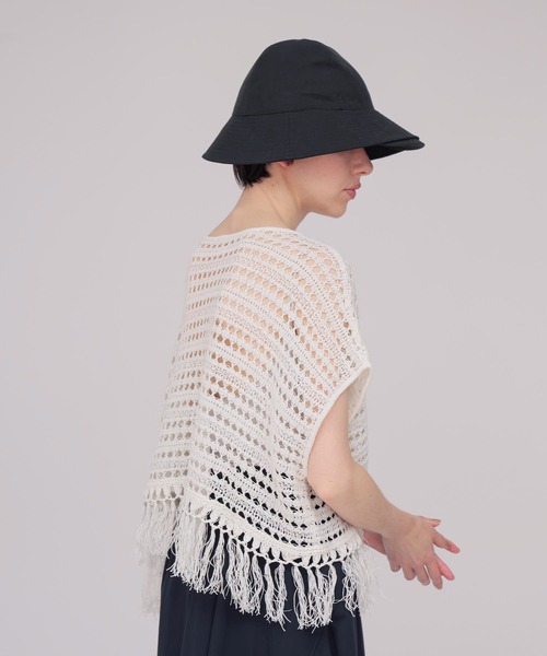 DRESSLAVE(ドレスレイブ)の「eyelet fringe knit pullover(アイレットフリンジニットプルオーバー)(ニット/セーター・レディース・イエロー/ホワイト・38)」の3枚目の写真