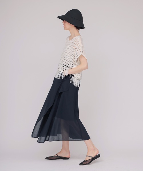 DRESSLAVE(ドレスレイブ)の「eyelet fringe knit pullover(アイレットフリンジニットプルオーバー)(ニット/セーター・レディース・イエロー/ホワイト・38)」の10枚目の写真