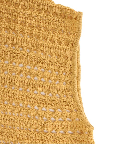 DRESSLAVE(ドレスレイブ)の「eyelet fringe knit pullover(アイレットフリンジニットプルオーバー)(ニット/セーター・レディース・イエロー/ホワイト・38)」の13枚目の写真