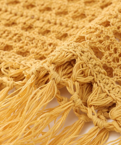 DRESSLAVE(ドレスレイブ)の「eyelet fringe knit pullover(アイレットフリンジニットプルオーバー)(ニット/セーター・レディース・イエロー/ホワイト・38)」の15枚目の写真