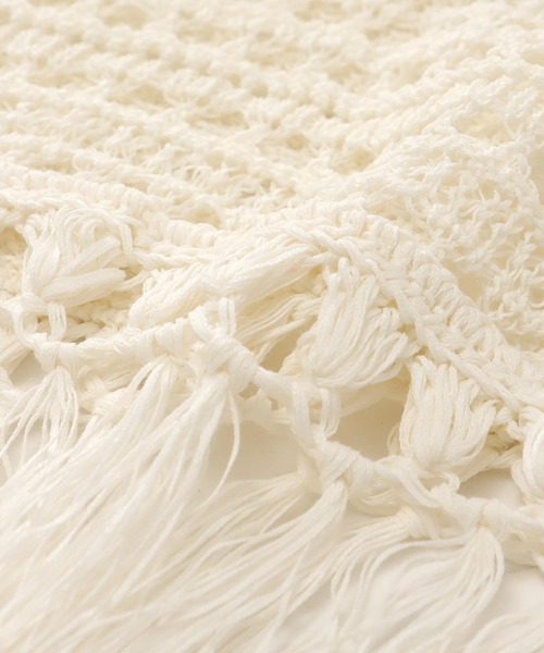 DRESSLAVE(ドレスレイブ)の「eyelet fringe knit pullover(アイレットフリンジニットプルオーバー)(ニット/セーター・レディース・イエロー/ホワイト・38)」の16枚目の写真