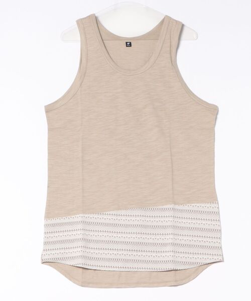 チャイハネ(チャイハネ)の「【チャイハネ】セナタMEN'Sカーディガン&タンクトップ2点セット(アンサンブル・メンズ・ブラック/ベージュ/パープル・FREE)」の6枚目の写真