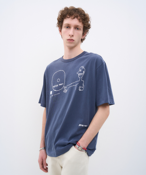 AFTERPRAY(アフタープレイ)の「セージアートピグメントTシャツネイビー(Tシャツ/カットソー・レディース・その他・SMALL/MEDIUM/LARGE)」の1枚目の写真