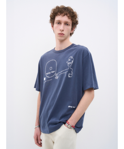 AFTERPRAY(アフタープレイ)の「セージアートピグメントTシャツネイビー(Tシャツ/カットソー・レディース・その他・SMALL/MEDIUM/LARGE)」の7枚目の写真
