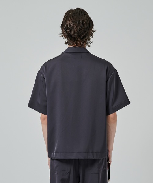 CULLNI(クルニ)の「【CULLNI】Dry Stretch Twill Drawstring Open Coller Short Sleeve Jaket(その他アウター・メンズ・ブラック/その他/ダークグレー・1/2)」の22枚目の写真