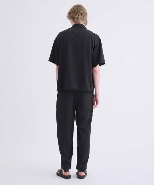 CULLNI(クルニ)の「【CULLNI】Dry Stretch Twill Drawstring Open Coller Short Sleeve Jaket(その他アウター・メンズ・ブラック/その他/ダークグレー・1/2)」の6枚目の写真