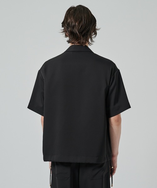 CULLNI(クルニ)の「【CULLNI】Dry Stretch Twill Drawstring Open Coller Short Sleeve Jaket(その他アウター・メンズ・ブラック/その他/ダークグレー・1/2)」の10枚目の写真