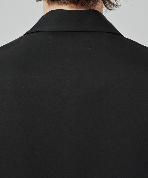 CULLNI(クルニ)の「【CULLNI】Dry Stretch Twill Drawstring Open Coller Short Sleeve Jaket(その他アウター・メンズ・ブラック/その他/ダークグレー・1/2)」の12枚目の写真