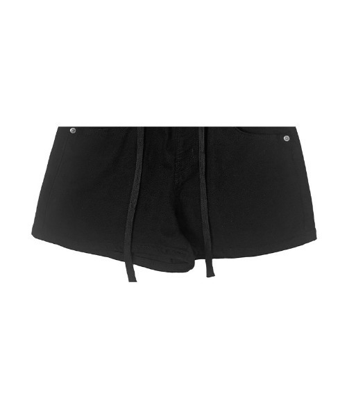 anyonemore(エニワンモア)の「バンディングストラップショートパンツ(その他パンツ・レディース・ブラック・LARGE/MEDIUM/SMALL)」の9枚目の写真