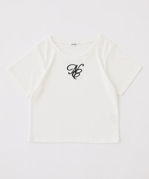 one after another NICE CLAUP（ワンアフターアナザーナイスクラップ）の「ワンポイントロゴTee（Tシャツ/カットソー・レディース・ピンク/ブラック/オフホワイト/ブラウン・FREE）」の5枚目の写真