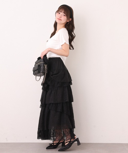 one after another NICE CLAUP（ワンアフターアナザーナイスクラップ）の「ワンポイントロゴTee（Tシャツ/カットソー・レディース・ピンク/ブラック/オフホワイト/ブラウン・FREE）」の7枚目の写真