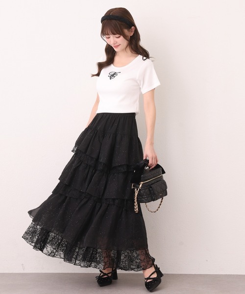 one after another NICE CLAUP（ワンアフターアナザーナイスクラップ）の「ワンポイントロゴTee（Tシャツ/カットソー・レディース・ピンク/ブラック/オフホワイト/ブラウン・FREE）」の8枚目の写真