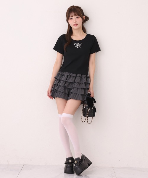 one after another NICE CLAUP（ワンアフターアナザーナイスクラップ）の「ワンポイントロゴTee（Tシャツ/カットソー・レディース・ピンク/ブラック/オフホワイト/ブラウン・FREE）」の21枚目の写真