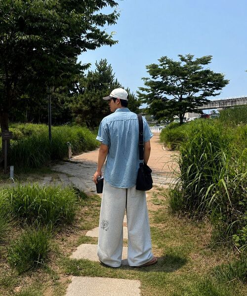 ARTISTWEAR（アーティストウェア）の「[ATW] ライズルーズワイドパンツ（スウェットパンツ・レディース・ブラック/グレー・SMALL/MEDIUM/LARGE/X-LARGE/XX-LARGE）」の8枚目の写真
