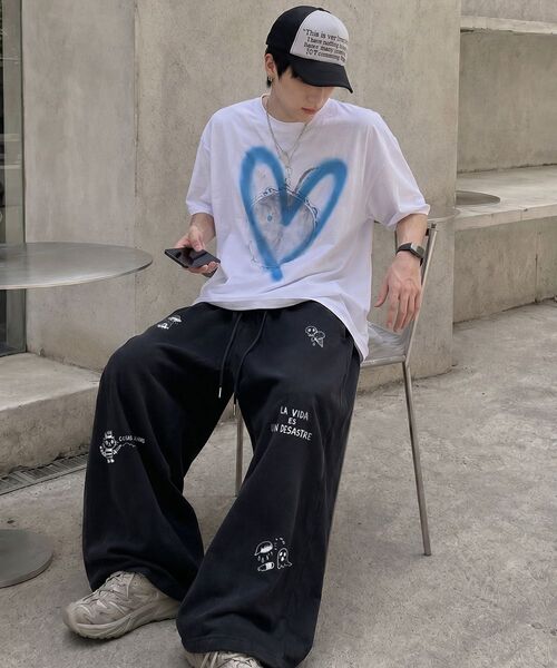 ARTISTWEAR（アーティストウェア）の「[ATW] ライズルーズワイドパンツ（スウェットパンツ・レディース・ブラック/グレー・SMALL/MEDIUM/LARGE/X-LARGE/XX-LARGE）」の15枚目の写真