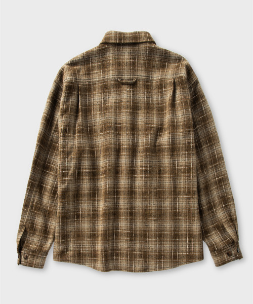 NONBLANK(ノンブランク)の「ウールチェックシャツ_BROWN(シャツ/ブラウス・メンズ・ブラウン・MEDIUM/LARGE/X-LARGE)」の2枚目の写真