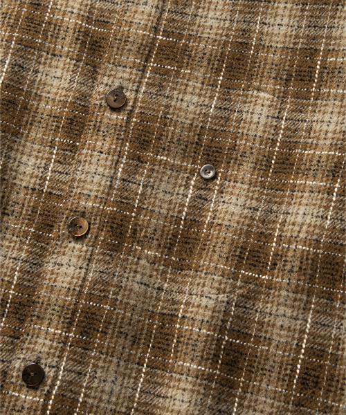 NONBLANK(ノンブランク)の「ウールチェックシャツ_BROWN(シャツ/ブラウス・メンズ・ブラウン・MEDIUM/LARGE/X-LARGE)」の11枚目の写真