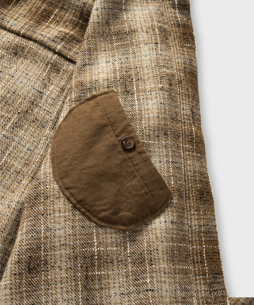 NONBLANK(ノンブランク)の「ウールチェックシャツ_BROWN(シャツ/ブラウス・メンズ・ブラウン・MEDIUM/LARGE/X-LARGE)」の12枚目の写真