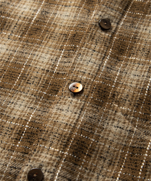 NONBLANK(ノンブランク)の「ウールチェックシャツ_BROWN(シャツ/ブラウス・メンズ・ブラウン・MEDIUM/LARGE/X-LARGE)」の13枚目の写真