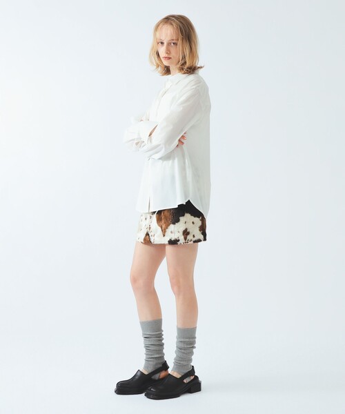 Ray BEAMS(レイビームス)の「ネクタイ セット ビッグシャツ(シャツ/ブラウス・レディース・ピンク/ホワイト・ONE SIZE)」の4枚目の写真