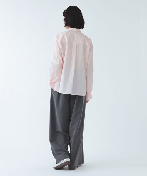 Ray BEAMS(レイビームス)の「ネクタイ セット ビッグシャツ(シャツ/ブラウス・レディース・ピンク/ホワイト・ONE SIZE)」の12枚目の写真