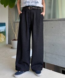 CIAOPANIC TYPY | 【UNISEX】ドビーワイドスラックスパンツ(スラックス)