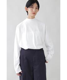 YLEVE | Y / ORGANIC COTTON JERSEY MOCK NECK L/S T(Tシャツ/カットソー)