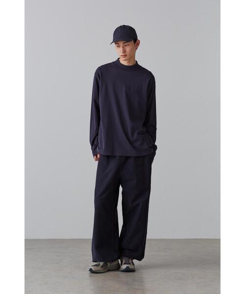 YLEVE(イレーヴ)の「Y / ORGANIC COTTON JERSEY MOCK NECK L/S T(Tシャツ/カットソー・メンズ・ネイビー/ホワイト・1/4)」の17枚目の写真