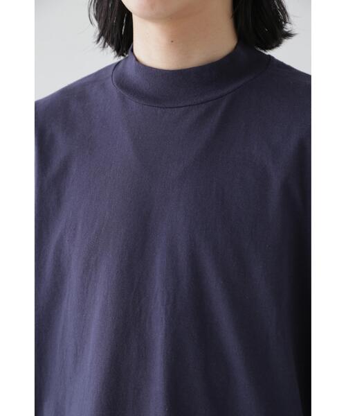 YLEVE(イレーヴ)の「Y / ORGANIC COTTON JERSEY MOCK NECK L/S T(Tシャツ/カットソー・メンズ・ネイビー/ホワイト・1/4)」の12枚目の写真