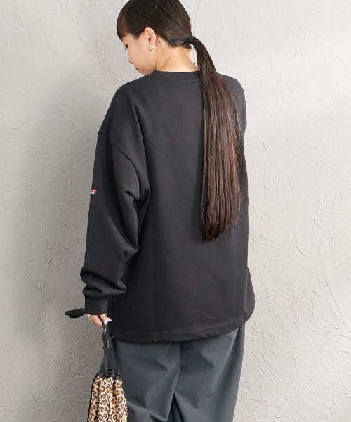 NANGA（ナンガ）の「【WEB先行予約】[NANGA/ナンガ] 別注 ワンポイントロゴ刺繍 ドローコードスウェット（スウェット・レディース・ブラック/ネイビー・L/M/S）」の14枚目の写真