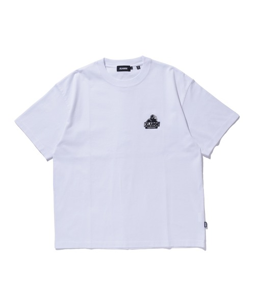 XLARGE(エクストララージ)の「EMBROIDERED SLANTED OG S/S TEE(Tシャツ/カットソー・メンズ・ブラック/ホワイト/アッシュ/パープル・XL/L/M/XXL/S/XS)」の1枚目の写真