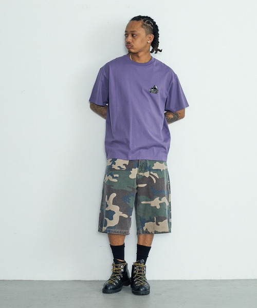 XLARGE(エクストララージ)の「EMBROIDERED SLANTED OG S/S TEE(Tシャツ/カットソー・メンズ・ブラック/ホワイト/アッシュ/パープル・XL/L/M/XXL/S/XS)」の8枚目の写真