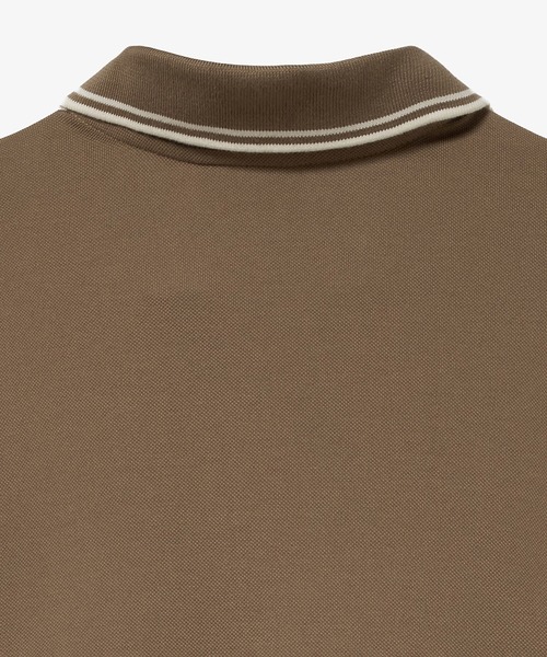 LACOSTE(ラコステ)の「ラインリブスキッパーネック鹿の子ポロドレス / ポロワンピース(ワンピース・レディース・ダークグリーン/ブラウン/ネイビー・34/36/38/40)」の8枚目の写真