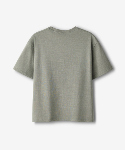 ECORR（エコル）の「[ユニセックス] ピグメントブラシ CA クロップ半袖Tシャツ_カーキ（Tシャツ/カットソー・レディース・その他・0/1/2/3）」の3枚目の写真