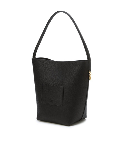 athe（アテ）の「[PANIER] ブラックレザーパニエバケットバッグ S AABA6F205BK（ショルダーバッグ・レディース・ブラック・FREE）」の6枚目の写真