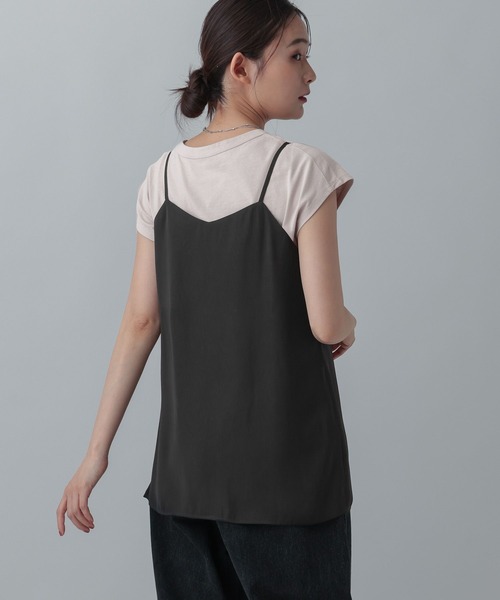 GLOBAL WORK(グローバルワーク)の「MATINEE LINE/サテンキャミチュニックSET/873326(その他トップス・レディース・レッド系その他/ブラック/グレー系その他・MEDIUM/LARGE)」の9枚目の写真
