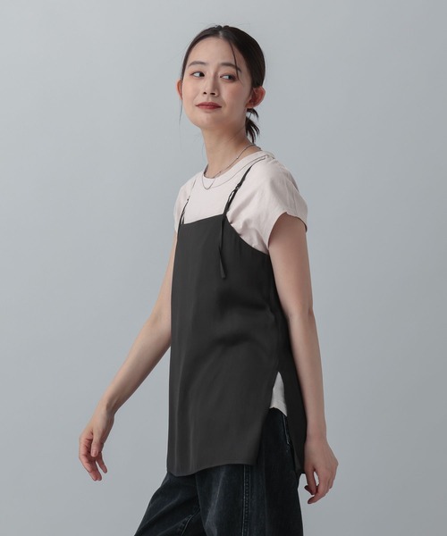 GLOBAL WORK(グローバルワーク)の「MATINEE LINE/サテンキャミチュニックSET/873326(その他トップス・レディース・レッド系その他/ブラック/グレー系その他・MEDIUM/LARGE)」の10枚目の写真