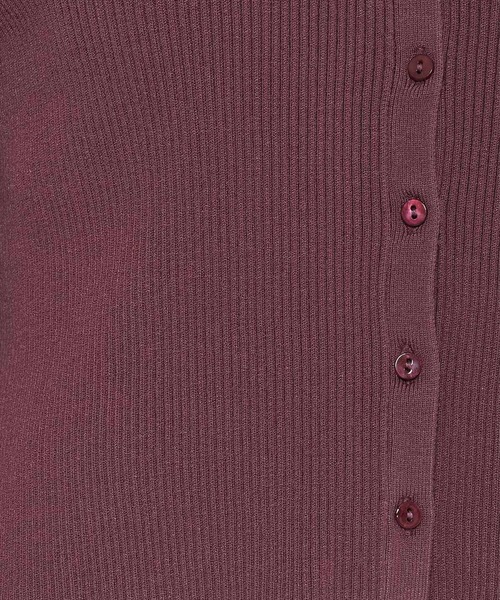 WILLSELECTION（ウィルセレクション）の「レーストリムリブカーディガン（カーディガン/ボレロ・レディース・ブラック/ダークブラウン/ボルドー/オフホワイト・FREE）」の21枚目の写真