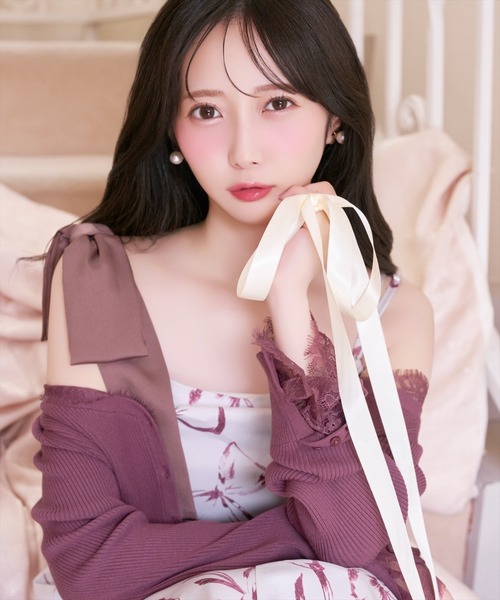 WILLSELECTION（ウィルセレクション）の「レーストリムリブカーディガン（カーディガン/ボレロ・レディース・ブラック/ダークブラウン/ボルドー/オフホワイト・FREE）」の12枚目の写真