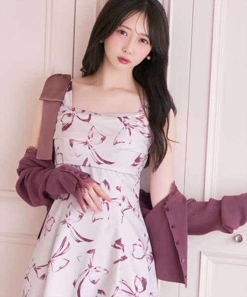 WILLSELECTION（ウィルセレクション）の「レーストリムリブカーディガン（カーディガン/ボレロ・レディース・ブラック/ダークブラウン/ボルドー/オフホワイト・FREE）」の13枚目の写真