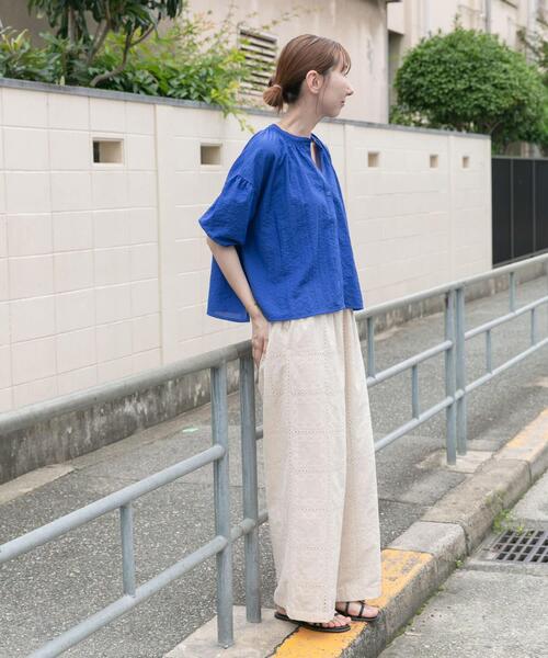 ITEMS URBANRESEARCH(アイテムズ アーバンリサーチ)の「ブロックレースパンツ(その他パンツ・レディース・ブラック/ホワイト系その他・FREE)」の14枚目の写真