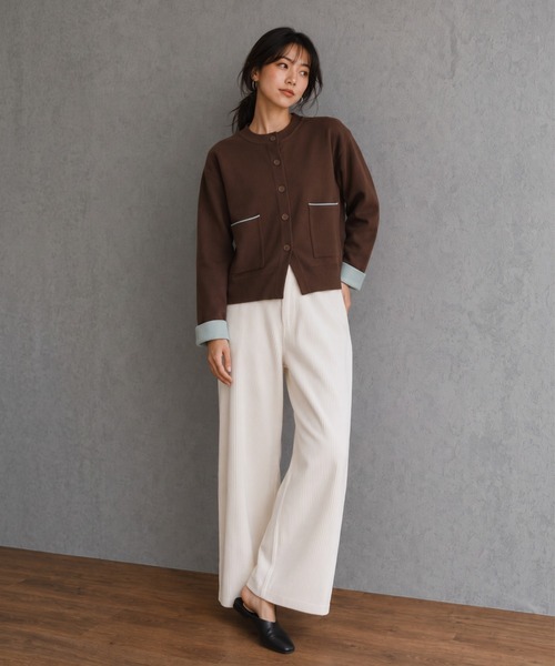 model：160cm
着用サイズ：F