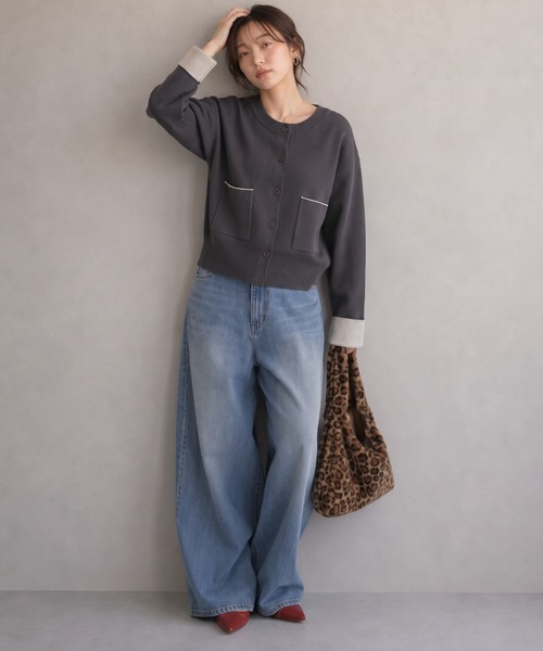 model：160cm
着用サイズ：F