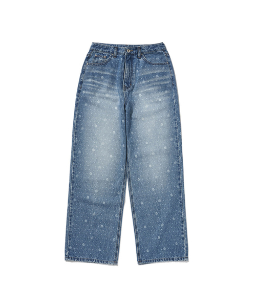 LOTSYOU(ロッツユー)の「lotsyou_WIDE BLUE WSHD DENIM(デニムパンツ・レディース・その他・MEDIUM/SMALL)」の1枚目の写真