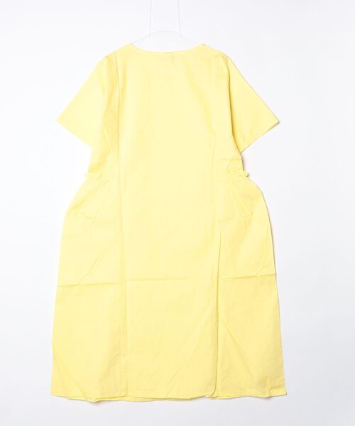 gossip!ロサンゼルス(ゴシップロサンゼルス)の「ポケットギャザー Aラインフレア マキシ丈ワンピース(ワンピース・レディース・レモンイエロー/オフホワイト・XL/L/M/S)」の3枚目の写真